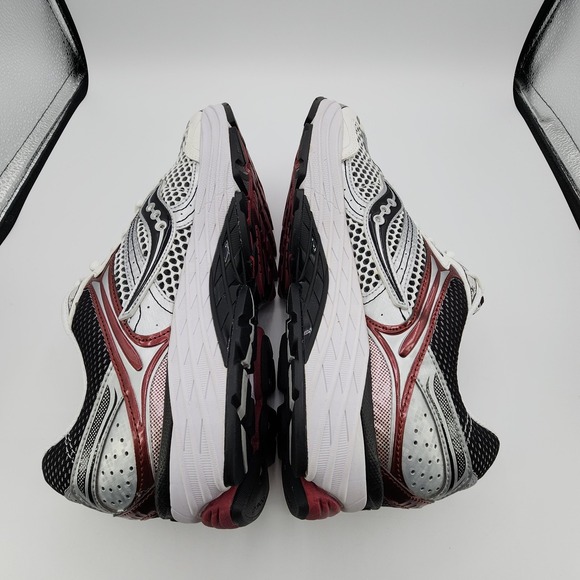 Saucony ProGrid Omni 9 Shoes Mens 10.5 Silver Red Impact Running Sneaker NEW - Picture 10 of 11